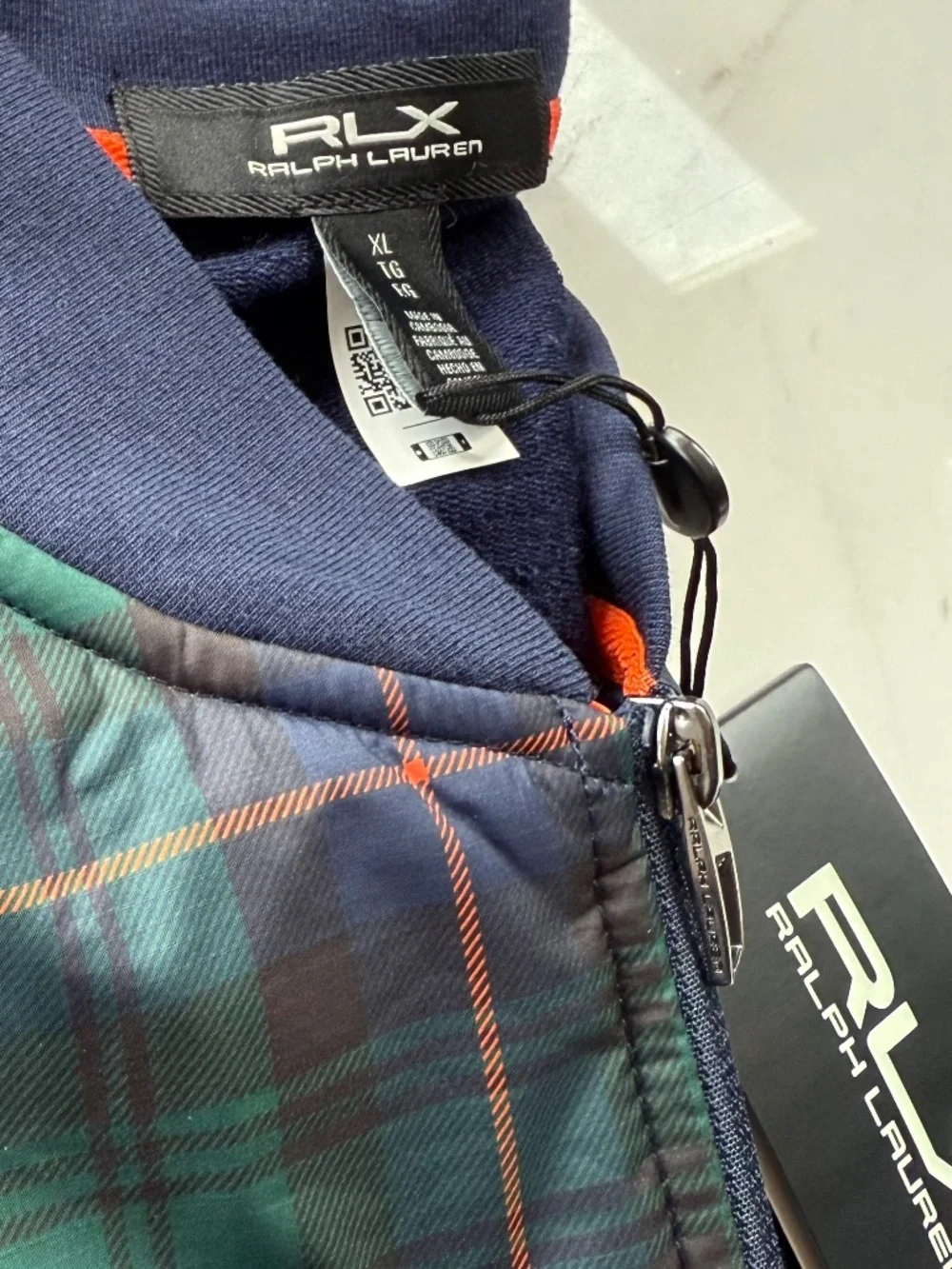 New RLX Ralph Lauren Hybrid Mockneck Wool Jacket Full Zip